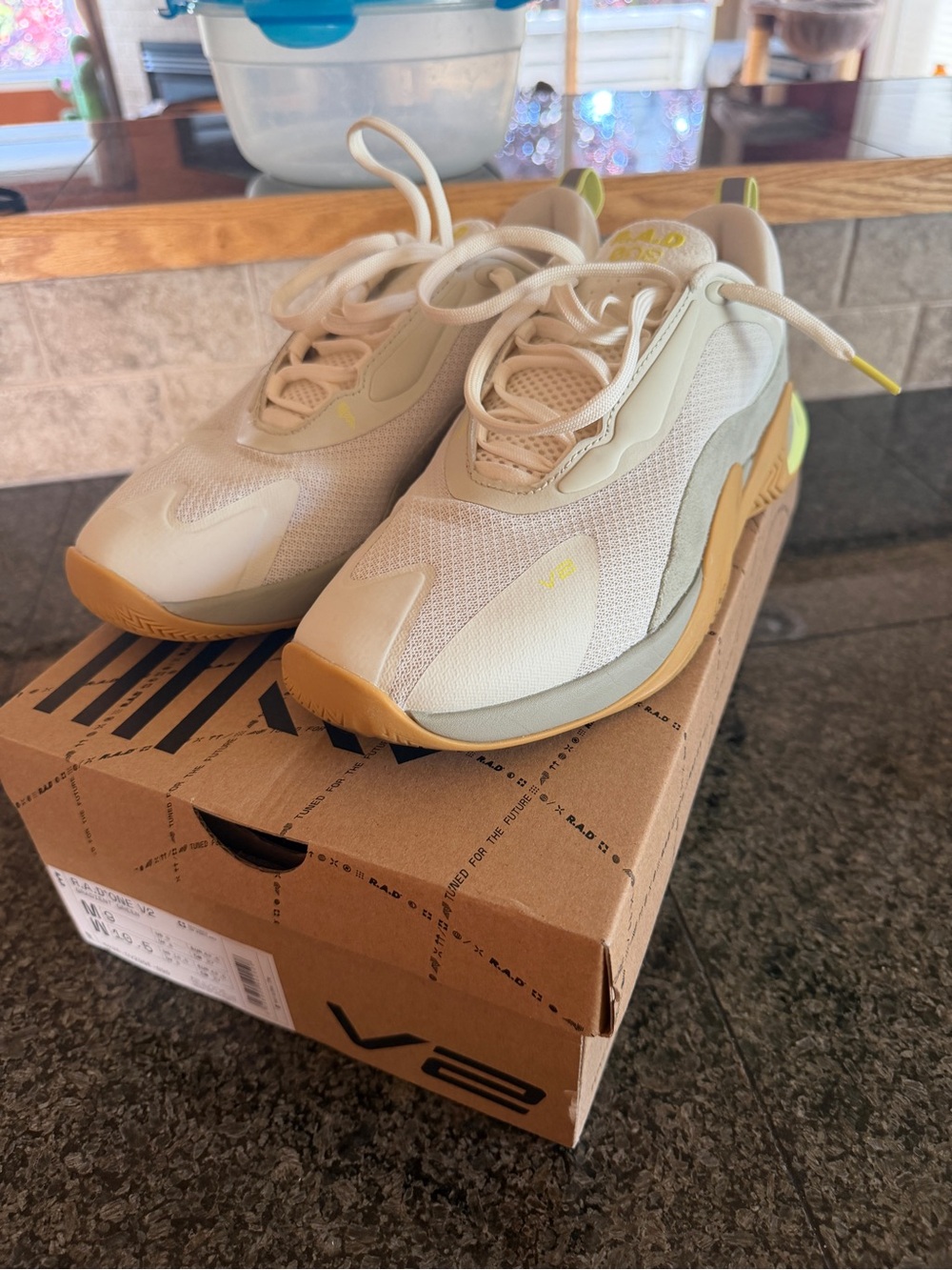 R.A.D. One V2 Neutral Beige Athletic Sneakers size 9 - Men -basically new